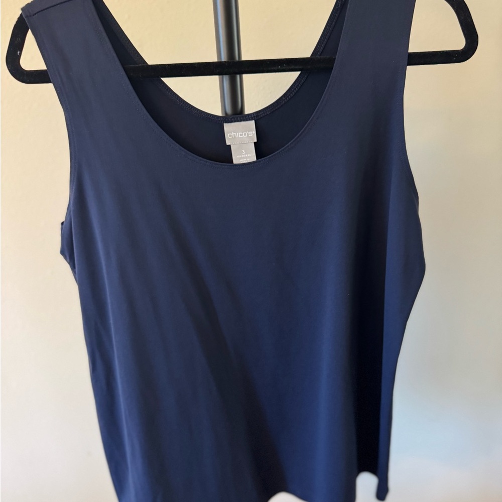 Chico's Navy Blue Sleeveless Top